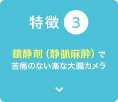 鎮静剤（静脈麻酔）で苦痛のない楽な大腸カメラ(大腸内視鏡検査)